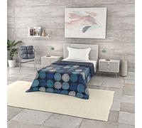Italian Bed Linen Basic Couette d'été en Microfibre imprimée, Ipnotic, 160x240cm