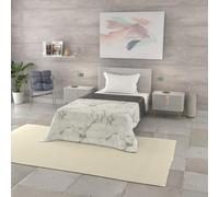 Italian Bed Linen Basic Couette d'été en Microfibre imprimée, Marble, 200x240cm
