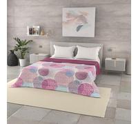 Italian Bed Linen Basic Couette d'été en Microfibre imprimée, Soffioni, 250x240cm