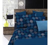 Italian Bed Linen CL-FA-Hypnotique-2P Parure de lit “Fantasy”, fabriquée en Italie, Microfibre, ipnotic, 2 Places