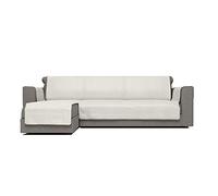 Italian Bed Linen Comfort Housse de canapé antidérapant avec chaiselongue, Polyester, Crème, 290 cm