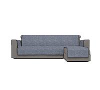 Italian Bed Linen Comfort Housse de canapé antidérapante avec méridienne Bleu foncé 240 cm