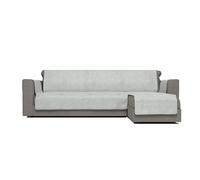 Italian Bed Linen Comfort Housse de canapé antidérapante en Polyester, péninsule Droite, Gris Clair, 190 cm