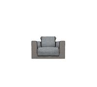 Italian Bed Linen Confort Housse de canapé antidérapante Confortable, 100% Polyester, Gris foncé, 1 Place