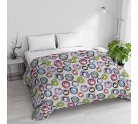 Italian Bed Linen Couette d’Hiver “Basic”, Cerchi Astratti, 250x245cm