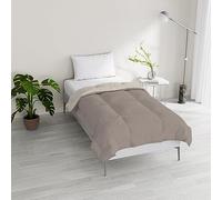 Italian Bed Linen Couette d’Hiver rembourré Bicolore Sogni e Capricci, Noisette/Beige, 200x200cm