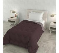 Italian Bed Linen Couette d’Hiver Zoe Made in Italy Bicolore Double Face, édredon Garni 250 g - lit Une Place et demie 220x250 cm - Lavable en Machine - VIN Rouge/Rose Ancien