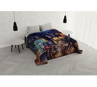 Italian Bed Linen Couette d'été avec Impression numérique Rêves d'auteur, Microfibre, SD-34, pour lit Double