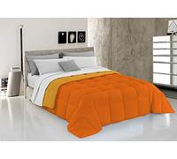 Italian Bed Linen Courtepointe d’Hiver “Elegant”, Orange/Jaune, 1 Place et demie 220x260cm