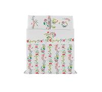 Italian Bed Linen Couvre-lit et taies d'oreiller Jolie avec Impression numérique, Karin, Lit Double