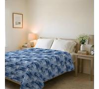 Italian Bed Linen Couvre-lit matelassé d’été Ligne Basic Made in Italy en Microfibre Douce imprimée - Couette Printemps-été mi-Saison - Paint, Double 250x240 cm