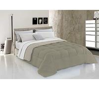 Italian Bed Linen Datex Lit Double Una Piazza e Mezza Tourterelle/crème