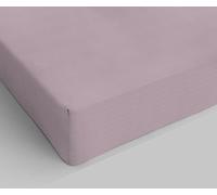 Italian Bed Linen Drap-Housse, 100 % Coton, Rose Poudré, 1 Place et demie