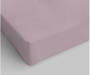 Italian Bed Linen Drap-Housse, 100 % Coton, Rose Poudré, 1 Place et demie français