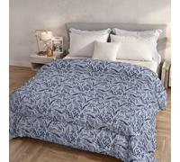 Italian Bed Linen, Édredon d'hiver Karma, sans Repassage | Édredon pour Lit 2 Places 260x260 cm, Garnissage 300 g, Made in Italy, 100 % Microfibre Imprimée, Réversible, Elite