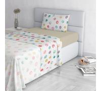 Italian Bed Linen Fashion Parure de lit en Microfibre, Ensemble de draps Made in Italy, Balloon, 1 Place