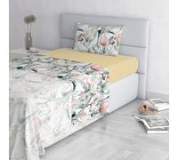 Italian Bed Linen Fashion Parure de lit en Microfibre, Ensemble de draps Made in Italy, Denny, 1 Place