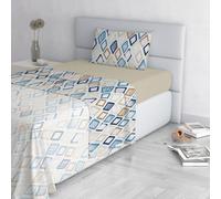 Italian Bed Linen Fashion Parure de lit en Microfibre, Ensemble de draps Made in Italy, Jolly, 1 Place