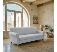 Italian Bed Linen “Fashionable” Housse de canapé, Gris Clair, 4 Places