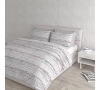 Italian Bed Linen House de Couette Coton Athena, 2 Places, Sofia Rosa