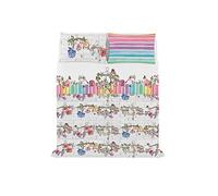 Italian Bed Linen Jolie Couvre-lit et taies d'oreiller avec Impression numérique, Carol, lit Double