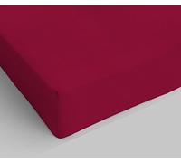 Italian Bed Linen Ki-Osa by Matteo Bosio Drap-Housse avec Bonnets Bordeaux King Size 170 x 200 cm