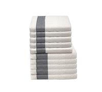 Italian Bed Linen Lot de 10 éponges Kate, Traitement Bleu foncé, 50x100cm