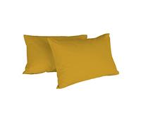 Homemania Taies d'oreillers Simple - Jaune - 52 x 0,5 x 82 cm
