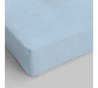 Italian Bed Linen Max Color Drap-Housse, Bleu Clair, 2 Places