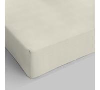 Italian Bed Linen Max Color Drap-Housse, Crème, 2 Places Maxi