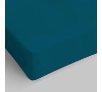 Italian Bed Linen Max Color Drap-Housse, Vert Pétrole, 2 Places Maxi