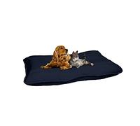 Italian Bed Linen Maxi Coussin pour Chien 60x100cm, Bleu foncé, Microfibre