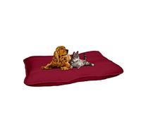 Italian Bed Linen Maxi Coussin pour Chien 60x100cm, Bordeaux, Microfibre