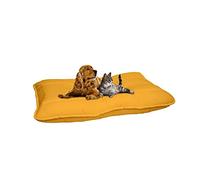 Italian Bed Linen Maxi Coussin pour Chien 60x100cm, Jaune, Microfibre
