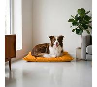 Italian Bed Linen Maxy Coussin matelassé et matelassé pour Chien et Chat Jaune 60 x 100 cm