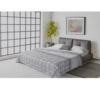 Italian Bed Linen MB Home Italy “Athena” Couette d'été, belek Grigio, 2 Places
