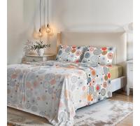 Italian Bed Linen MB Home Italy Complet de Lit “Fantasy”, Polyester, Acquerello