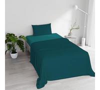 Italian Bed Linen MB Home Italy MB Home Supreme, Parure de lit Vert pétrole/Vert Bouteille