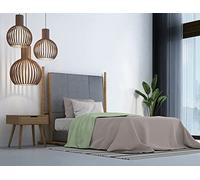 Italian Bed Linen MB Home Italy, Parure de Lit Trendy Chic, Cotton, Pistache, 1 Place