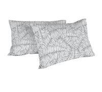 Italian Bed Linen MB Home Italy, Taies d’oreillers “Printed Colors”, Monkeys Gris Foncé, 52 x 82 cm