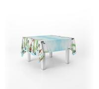 Italian Bed Linen Nappe Impression numérique Anti-Taches, 150 x 150 cm, Douce et Calme