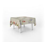 Italian Bed Linen Nappe Impression numérique Anti-Taches, 150 x 150 cm Symphonie Naturelle
