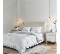 Italian Bed Linen Parure de Housse de Couette sans Repassage Karma - Ensemble Housse de Couette - Lit 2 Places, Microfibre - Housse 250x200 cm + Rabat et 2 taies d'oreiller 50x80 cm - BREZZA