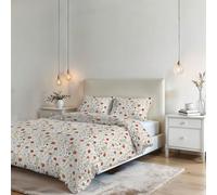 Italian Bed Linen Parure de Housse de Couette sans Repassage Karma - Ensemble Housse de Couette - Lit 2 Places, Microfibre - Housse 250x200 cm + Rabat et 2 taies d'oreiller 50x80 cm - Printemps