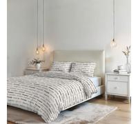 Italian Bed Linen Parure de Housse de Couette sans Repassage Karma - Ensemble Housse de Couette - Lit 2 Places, Microfibre - Housse 250x200 cm + Rabat et 2 taies d'oreiller 50x80 cm - Fun Tortora