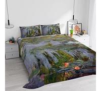 Italian Bed Linen Parure de lit avec Impression numérique Rêves d'auteur 100% Coton, SD-05, pour lit Double