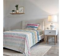 Italian Bed Linen, Parure de Lit “Fashion”, Microfibre, Love Lines, 1 Place