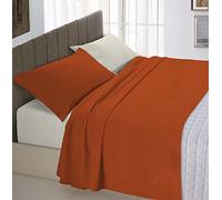 Italian Bed Linen Parure de lit Natural Color, Coton, Terre/crème, Una Piazza e Mezza