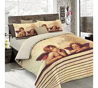 Italian Bed Linen rêves d'auteur Parure Housse de Couette, 100% coton, blanc, 2 places