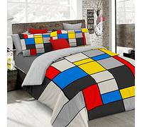 Italian Bed Linen rêves d'auteur Parure Housse de Couette, 100% coton, blanc, 2 places